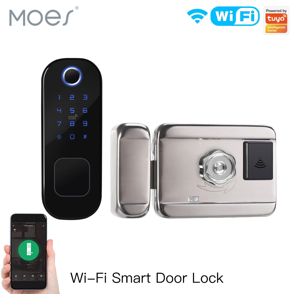 Smart Home Door Lock - MOES WiFi Tuya Smart Lock Door