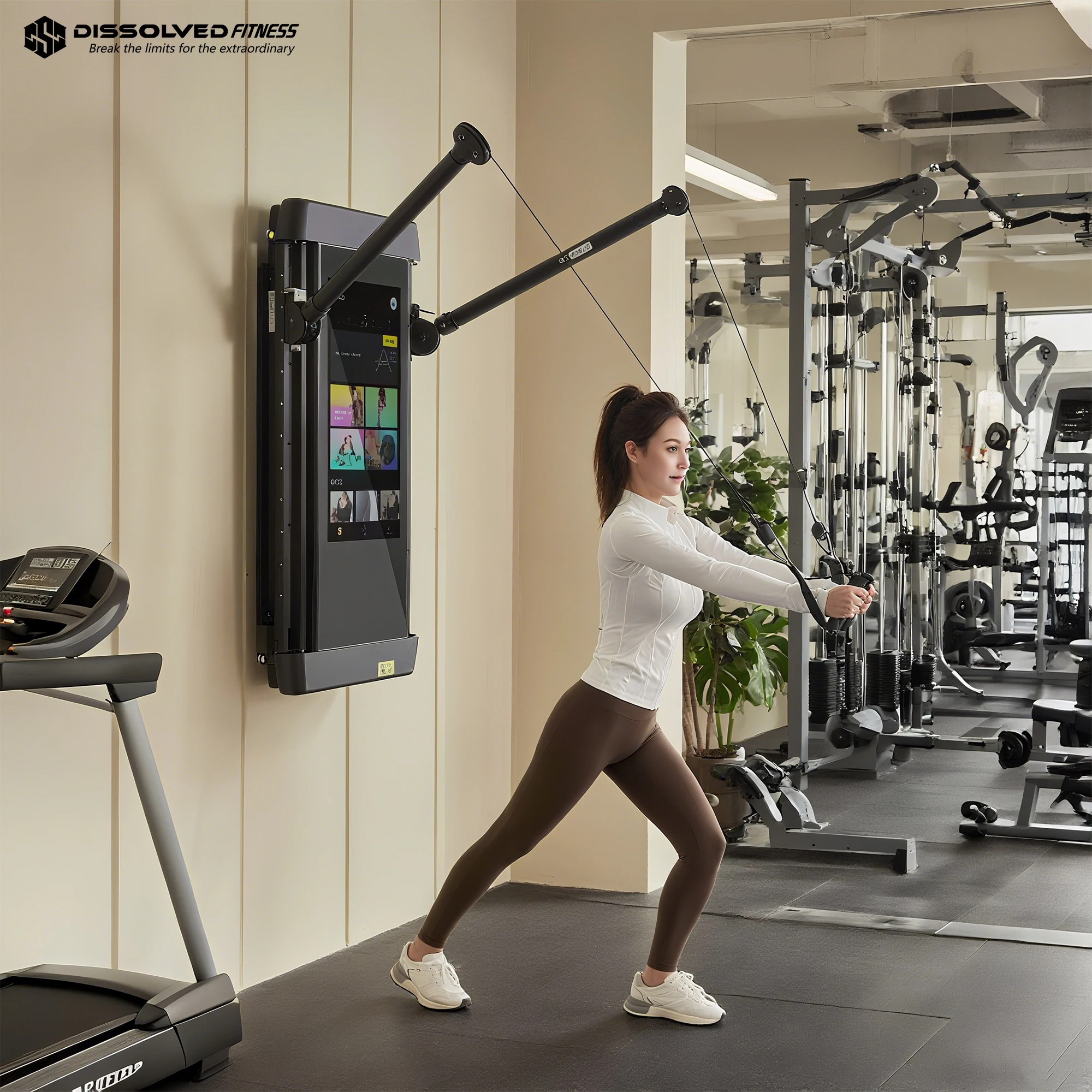 Smart Home Gym Mirror - Smart AI LCD Training Mirror Wall-Mounted
