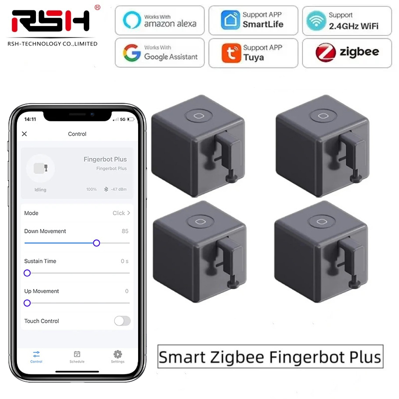 Smart Home Japan - Tuya Zigbee Fingerbot Plus Smart Fingerbot