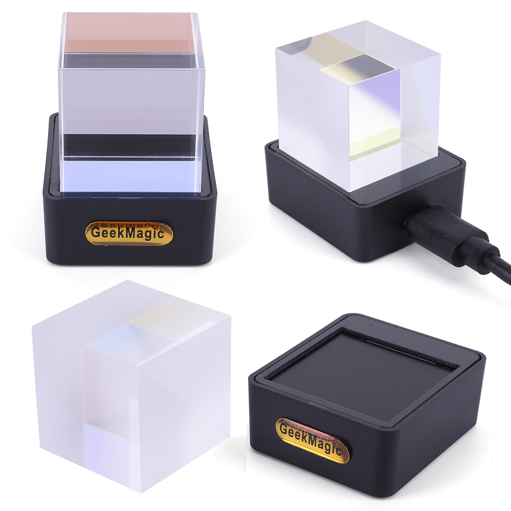 Smart Home Office - Crystal Cube Photo Display Holographic Desktop