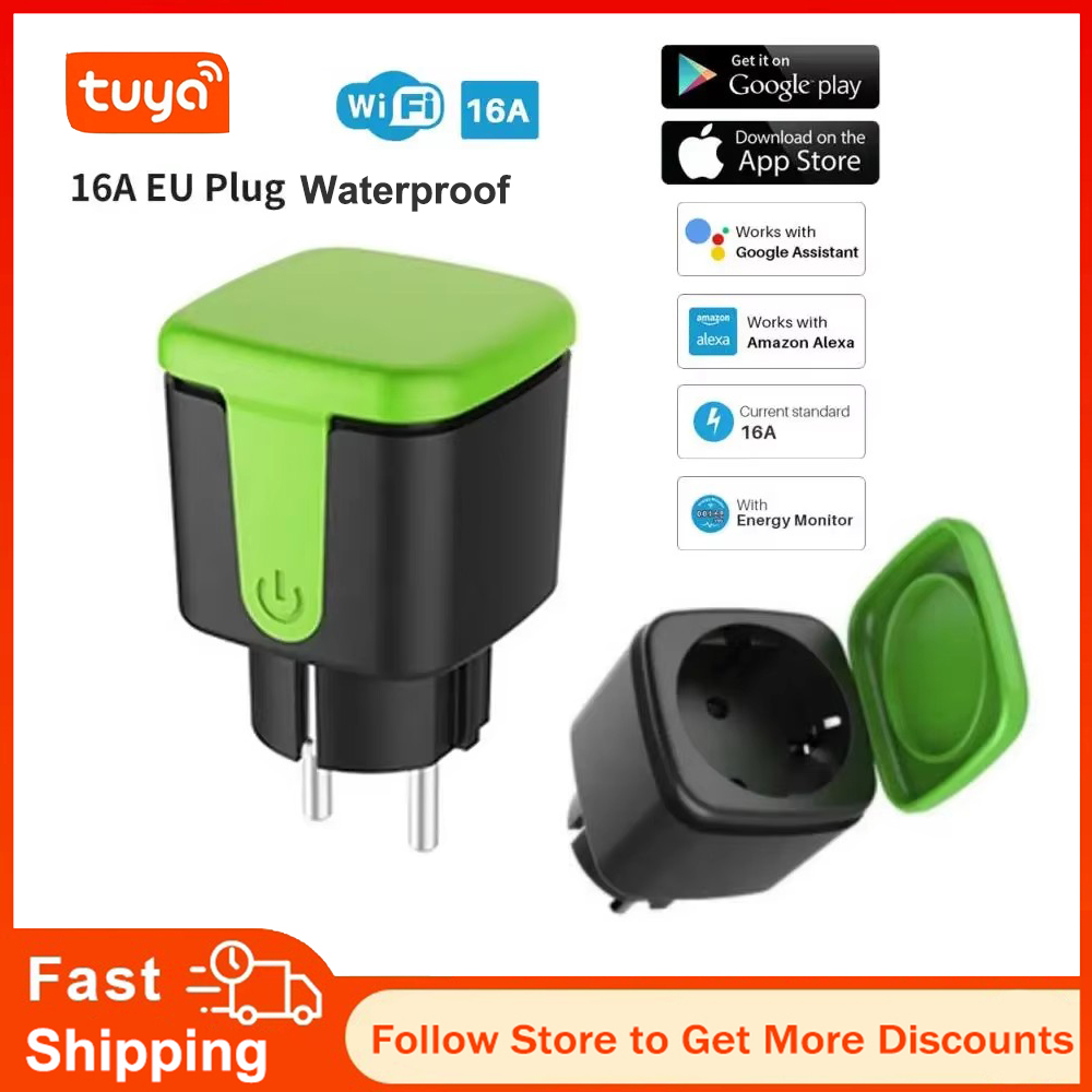 Smart Outdoor Plug - Tuya EU 16A WiFi Smart Waterproof