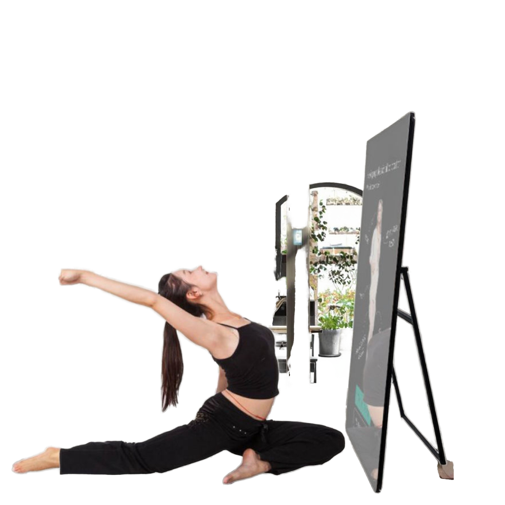 Smart Home Gym Mirror - Smart A-Shape Fitness Mirror with Android