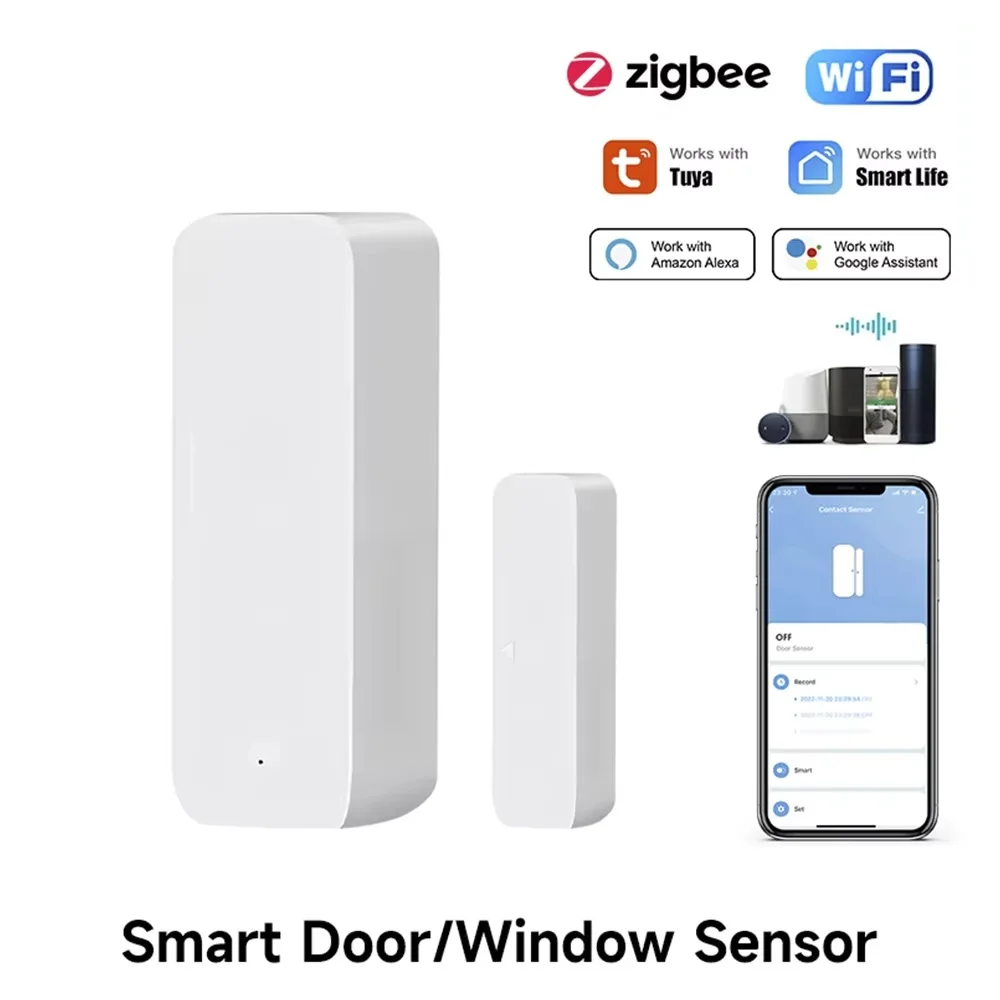 Zigbee Gateway - Tuya Zigbee/WiFi Magnetic Door Window Sensor