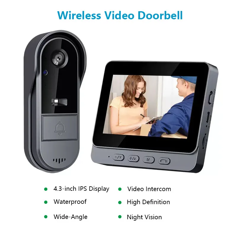 Smart Outdoor Plug - Outdoor Wireless Intercom Doorbell Night Vision