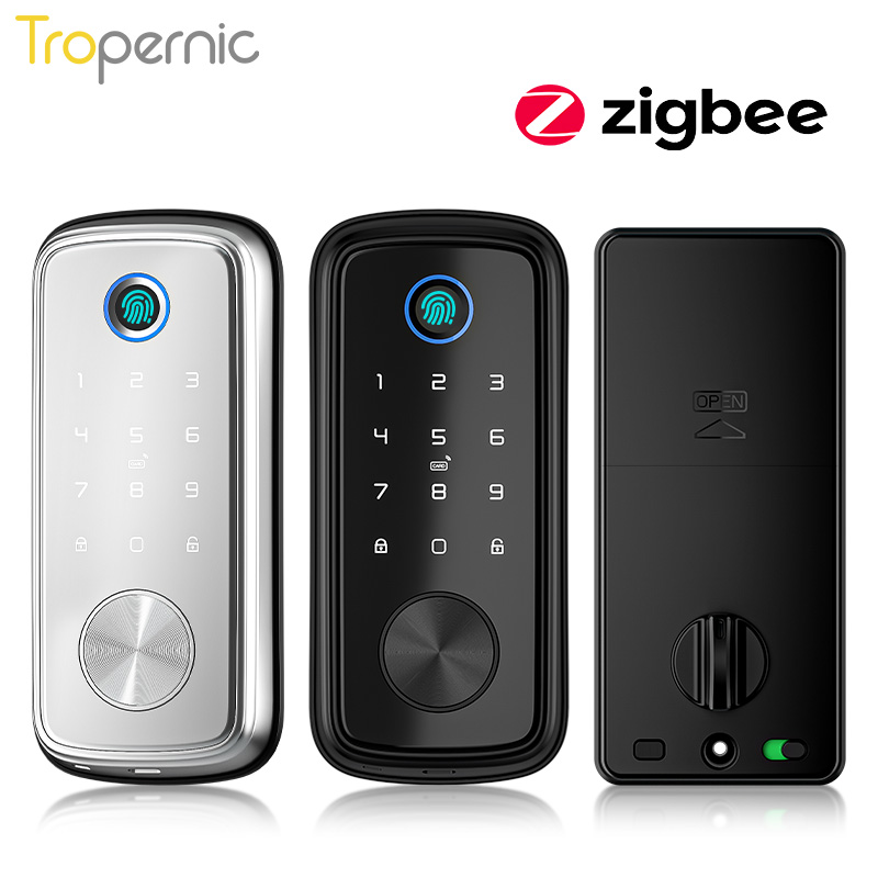 Smart Home Gateway - Tuya Zigbee Door Deadbolt Locks Biometric