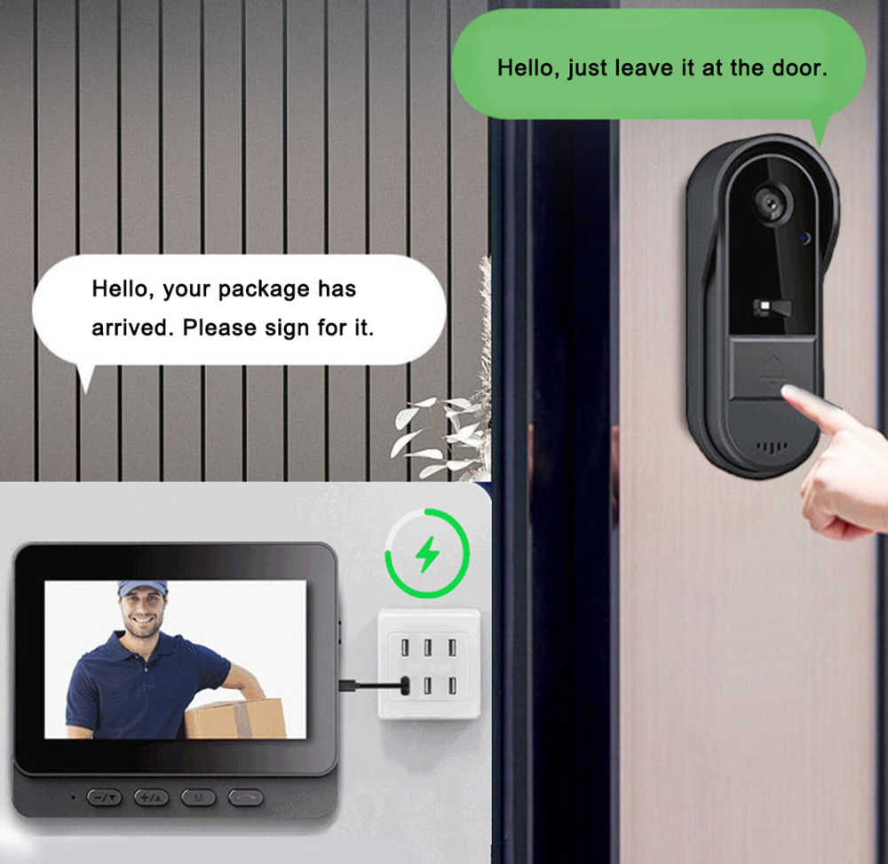 Wire-Free 2.4G Smart Doorbell  - Smart Home Video Doorbell Installation recension och pris