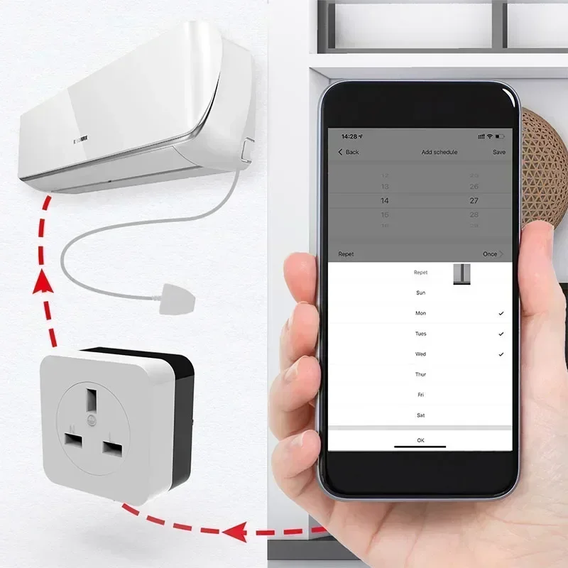 16A Tuya WiFi Smart Plug Socke - Smart Outdoor Plug recension och pris