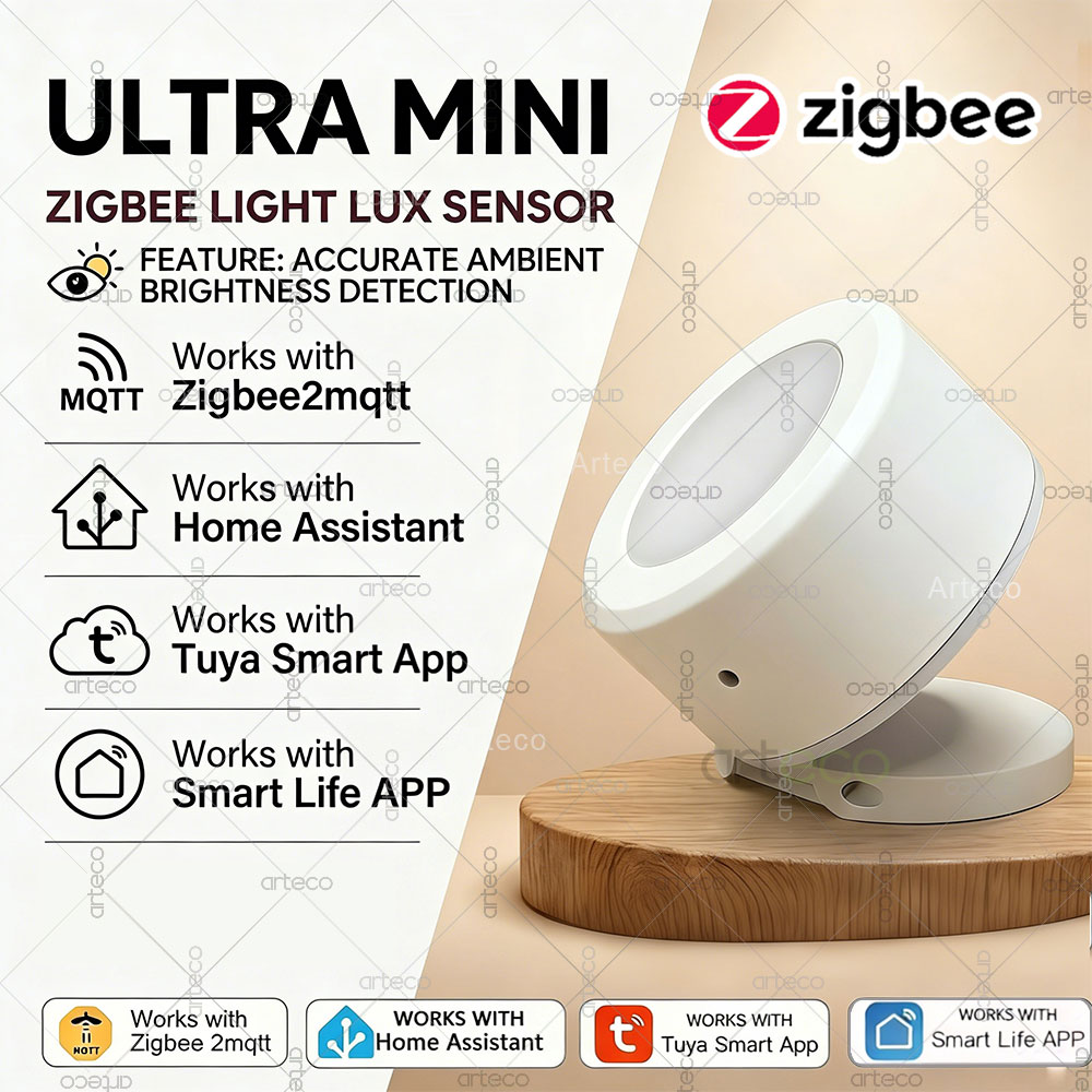 Ultra Mini Zigbee Light Sensor - Smart Home Monitoring recension och pris