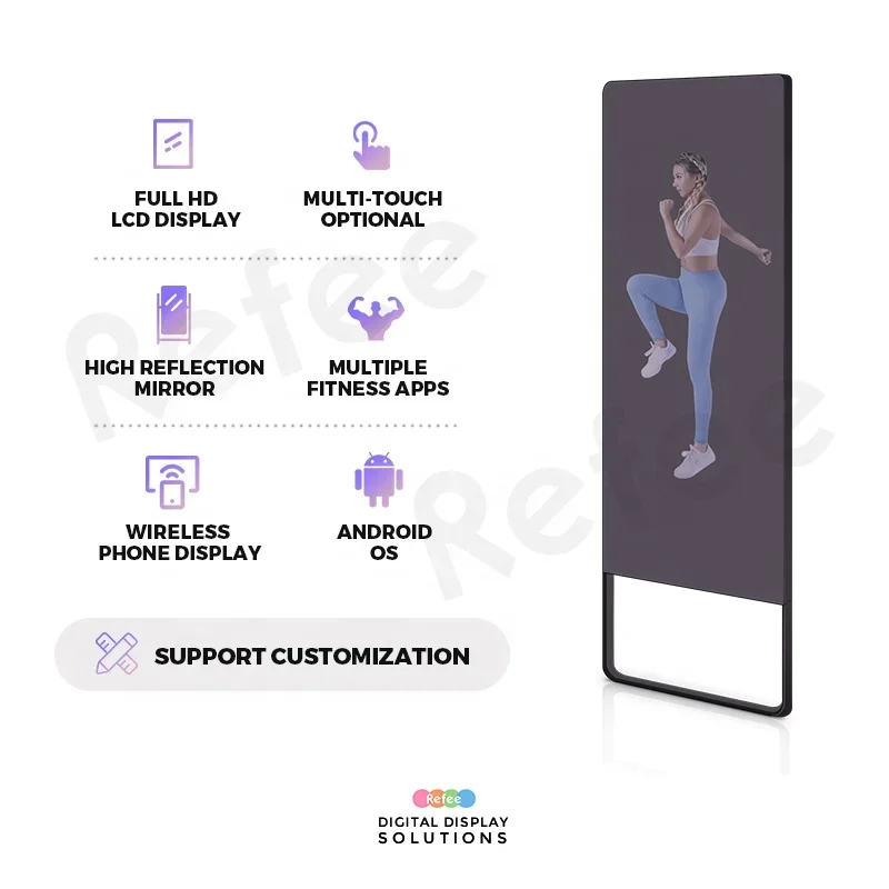 Large Interractive Fitness Wor - Smart Home Gym Mirror recension och pris