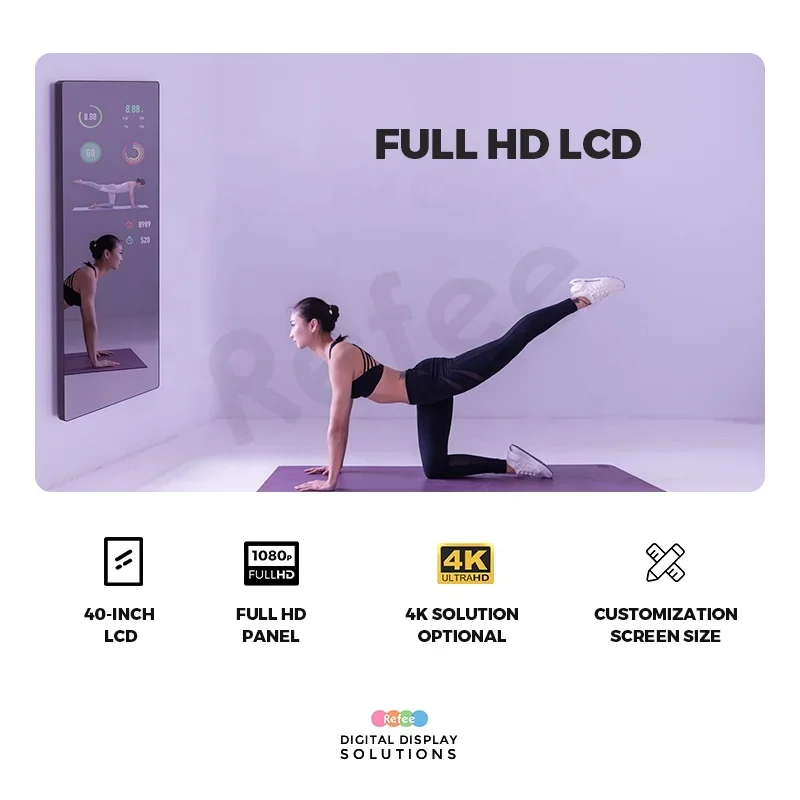 Large Interractive Fitness Wor - Smart Home Gym Mirror recension och pris