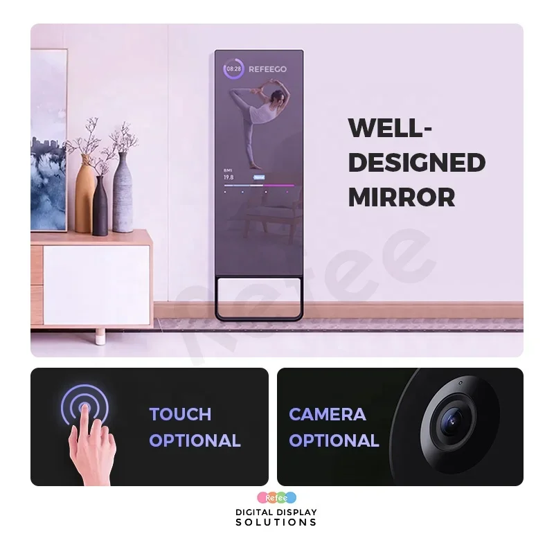 Large Interractive Fitness Wor - Smart Home Gym Mirror recension och pris