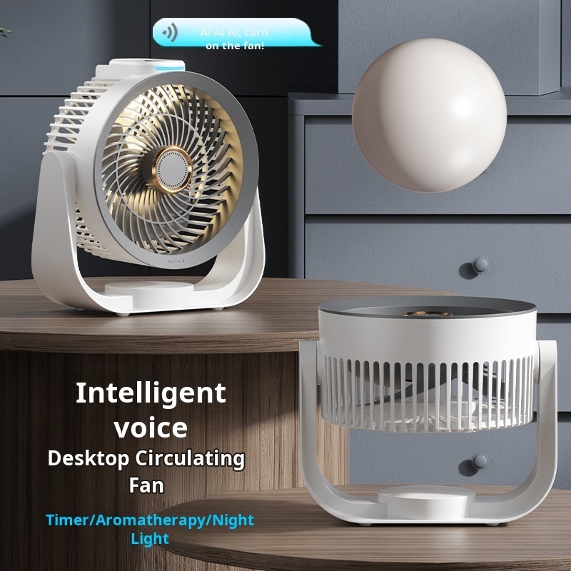 Smart Desk Fan Voice Activated - Smart Home Office recension och pris