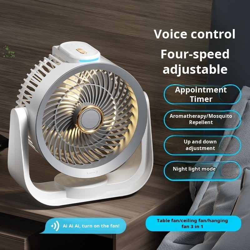 Smart Desk Fan Voice Activated - Smart Home Office recension och pris