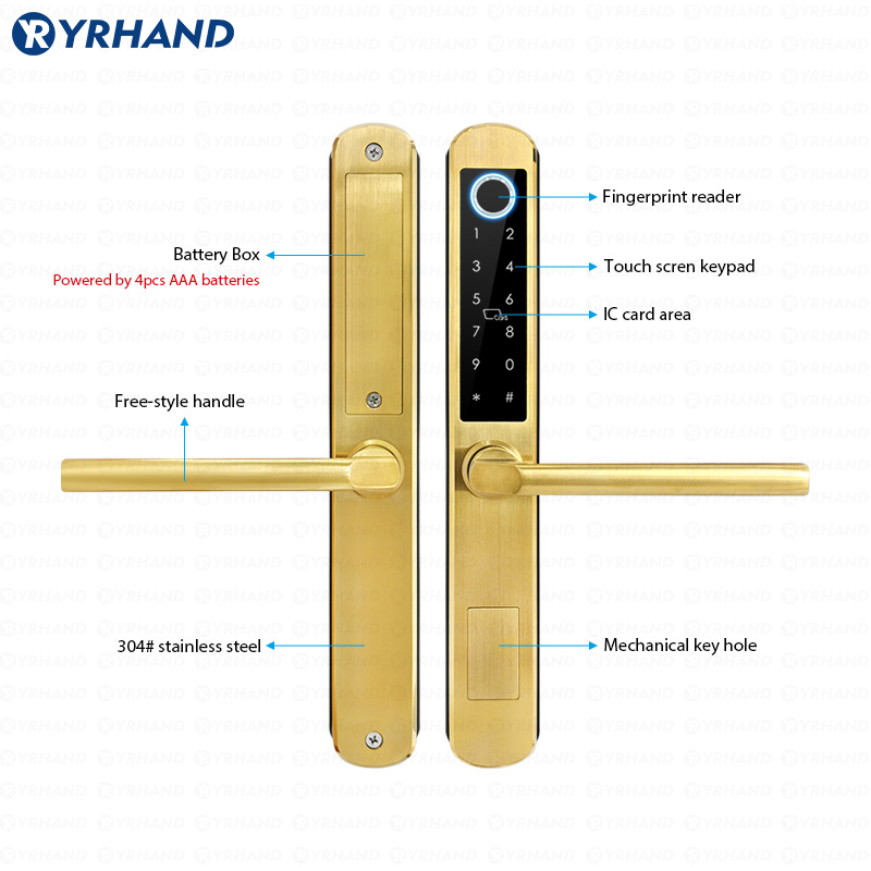 IP66 Gold Stainless steel Slid - Smart Home For Windows recension och pris