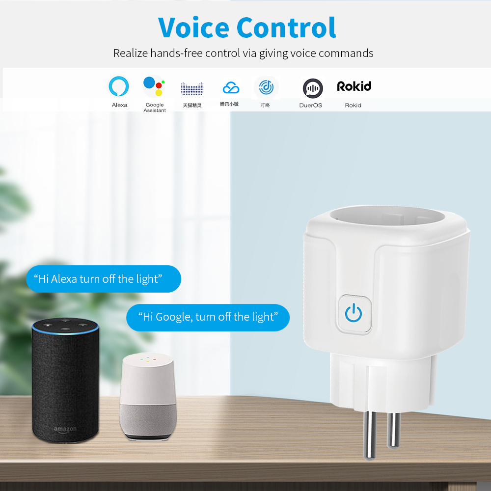 Work With TUYA Smart Plug WiFi - Smart Outdoor Plug recension och pris