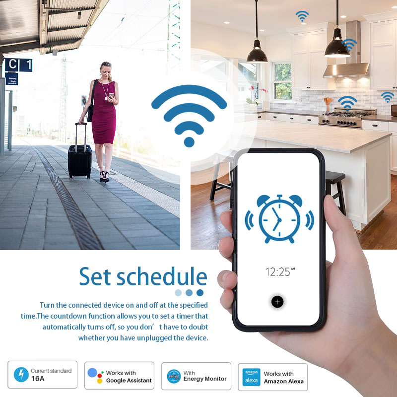 Work With TUYA Smart Plug WiFi - Smart Outdoor Plug recension och pris