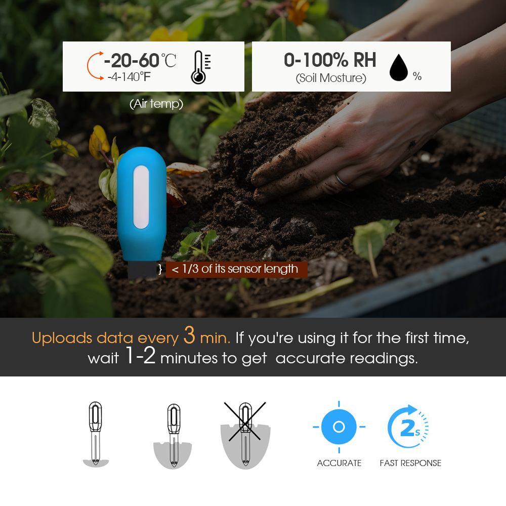 Smart Zigbee Soil Sensor for H - Smart Home Monitoring recension och pris