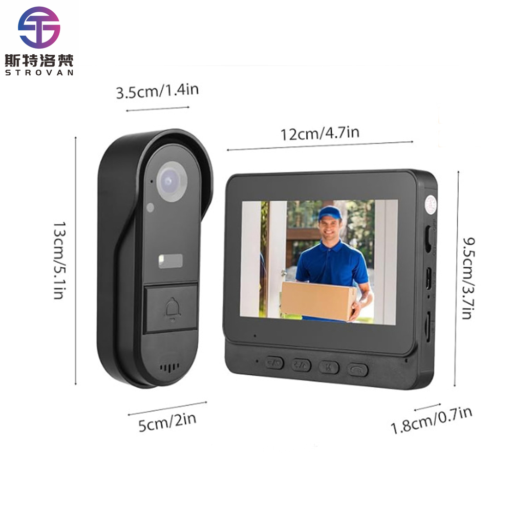4.3-Inch Smart Doorbell  Syste - Smart Home Video Doorbell Installation recension och pris