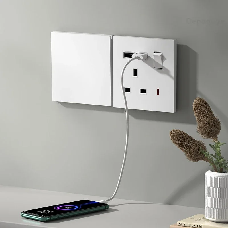 UK Standard Power Socket 13A Q - Smart Wall Socket recension och pris