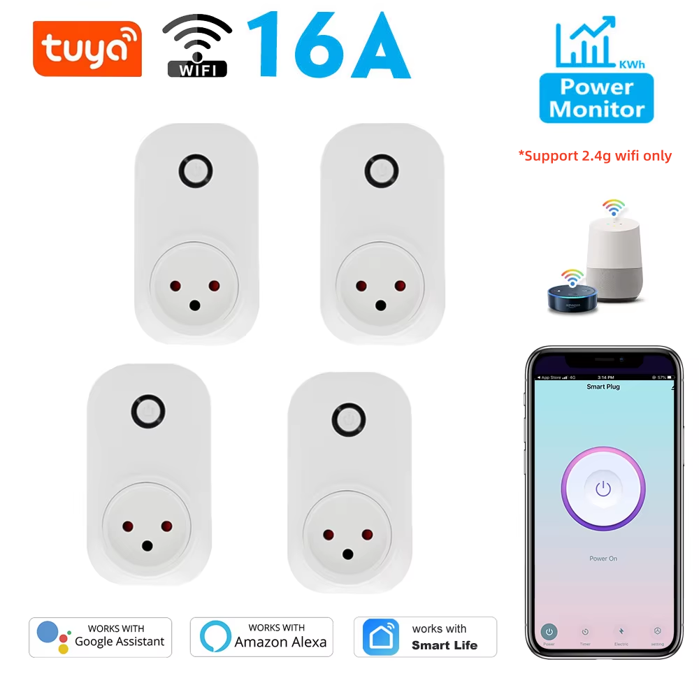 Tuya Smart Socket IsraeL Plug  - Smart Wall Socket recension och pris
