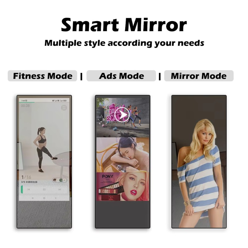 43inch 55inch 65inch Gym Fitne - Smart Home Gym Mirror recension och pris