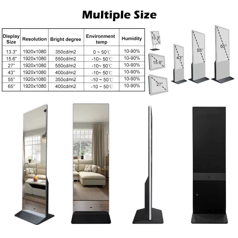 43inch 55inch 65inch Gym Fitne - Smart Home Gym Mirror recension och pris