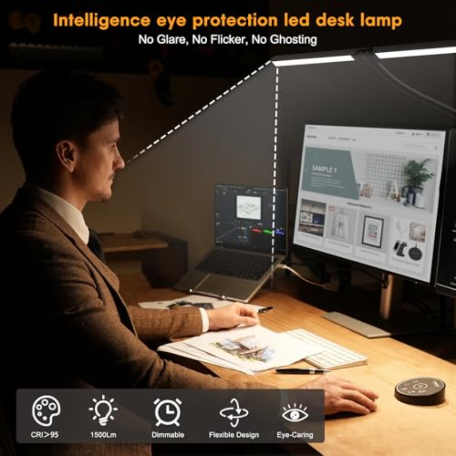 Led Desk Lamp for Office Home  - Smart Home Monitoring recension och pris