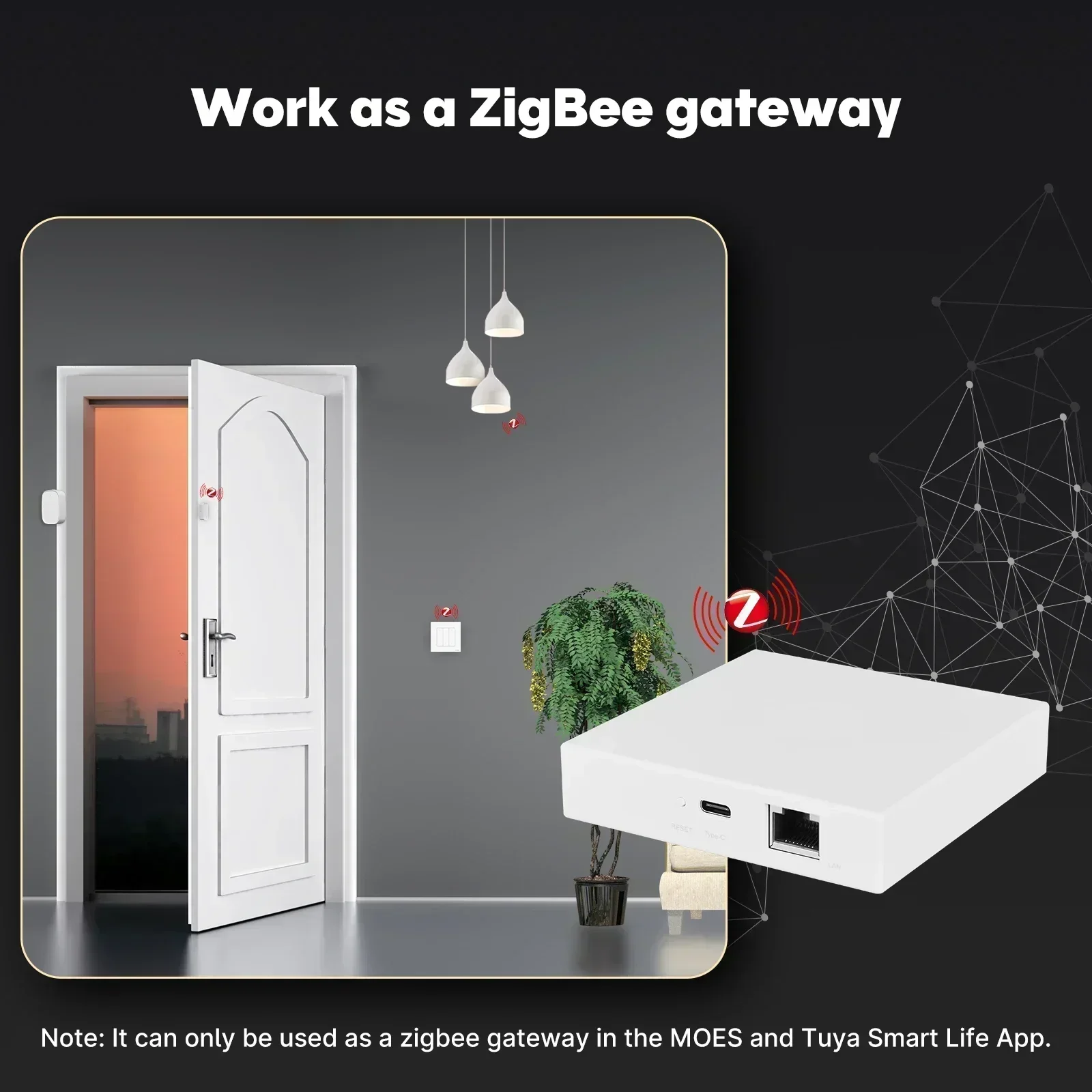 MOES Tuya Zigbee Matter Thread - Smart Home Hub Matter recension och pris