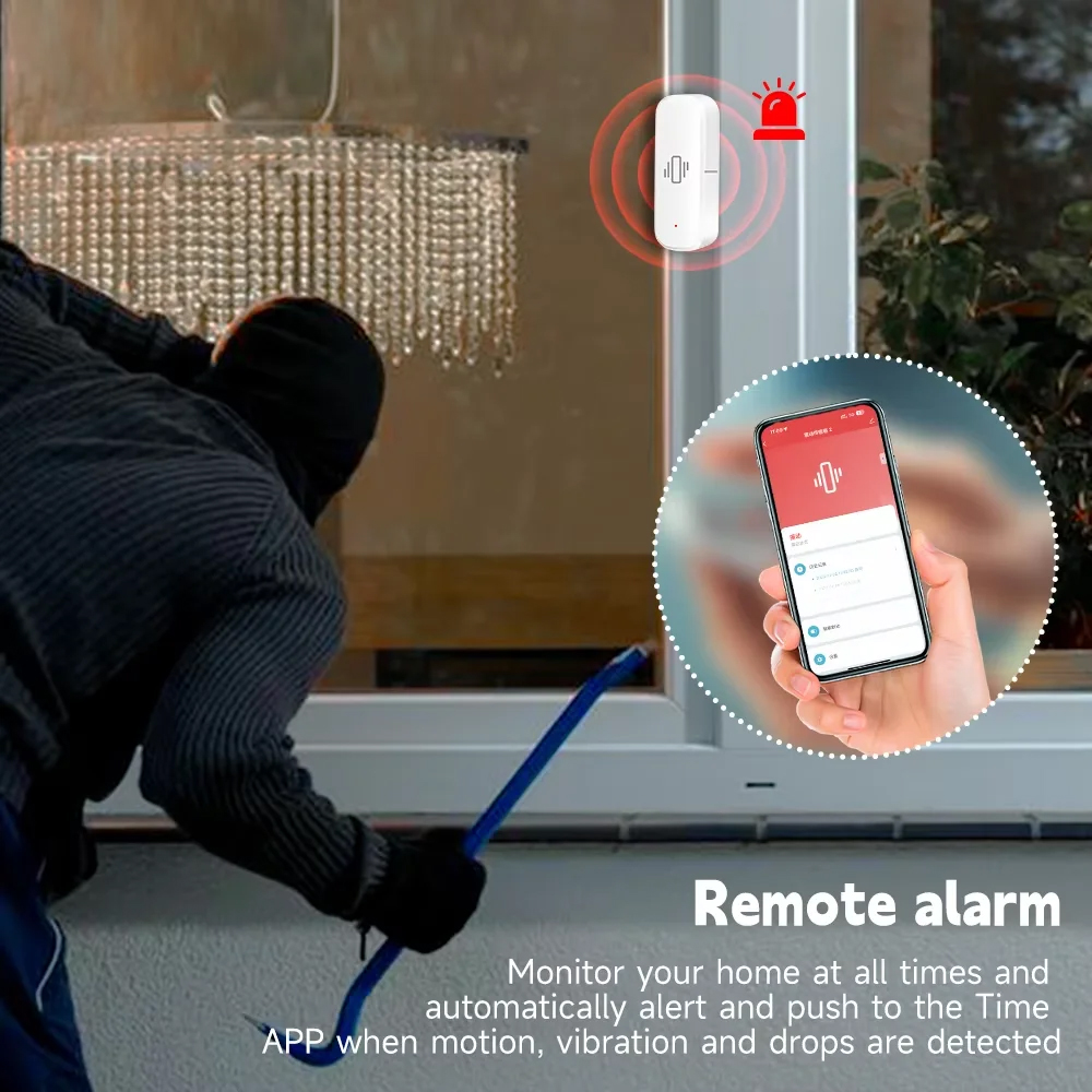 Smart ZigBee Vibration Sensor  - Smart Home Monitoring recension och pris