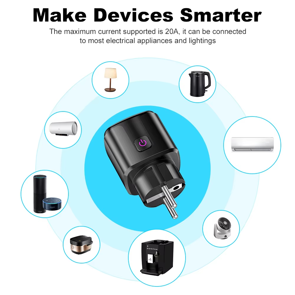 Smart Plug Smart Socket EU 20A - Smart Outdoor Plug recension och pris