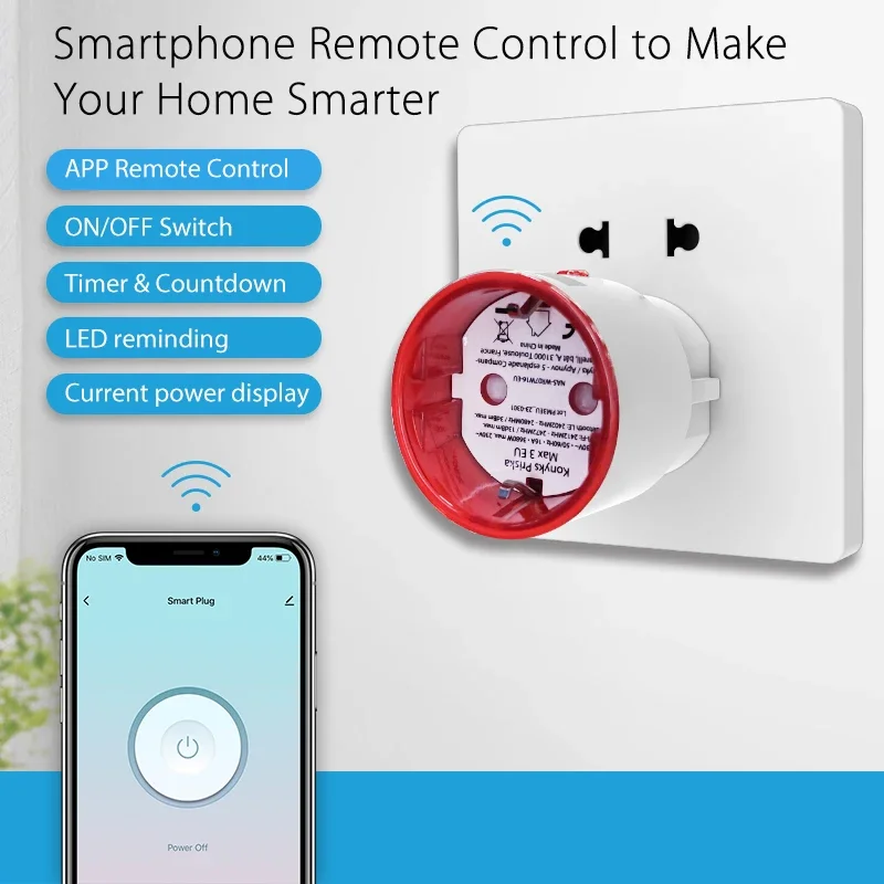 Tuya WiFi Smart Plug Socket EU - Smart Wall Socket recension och pris