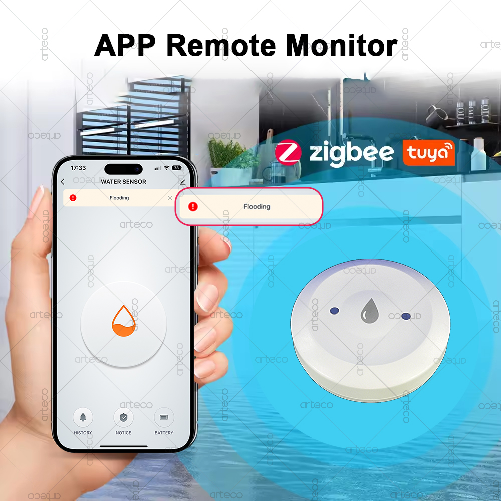Tuya Smart Zigbee Water Sensor - Smart Home Gateway recension och pris