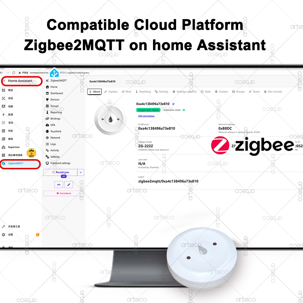 Tuya Smart Zigbee Water Sensor - Smart Home Gateway recension och pris