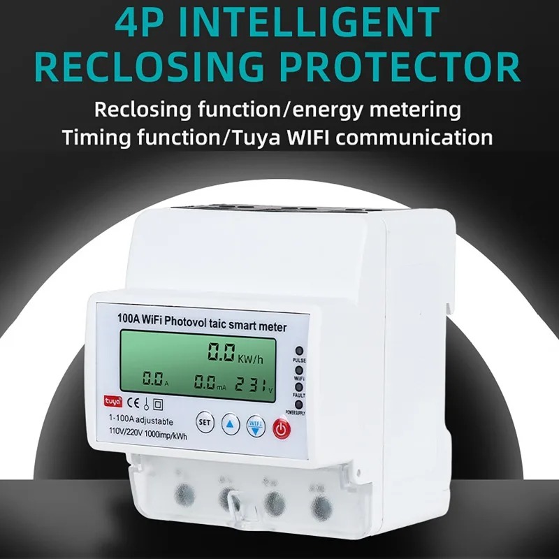 4P 1-100A WiFi Photovoltaic Sm - Smart Home Monitoring recension och pris