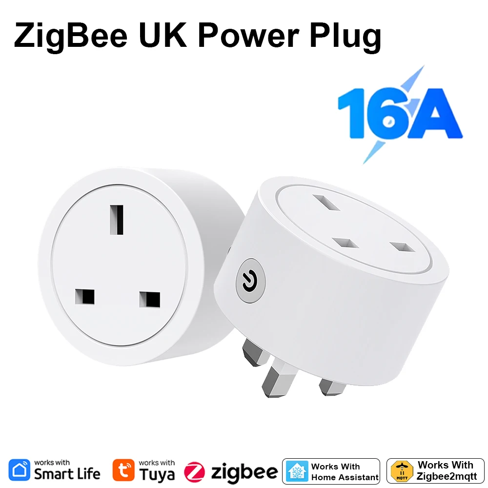 Zigbee Smart Plug 16A UK Socke - Smart Home Monitoring recension och pris