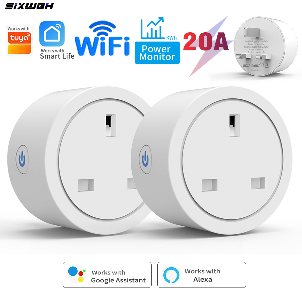 20A Tuya WiFi Smart UK Plug So - Smart Outdoor Plug recension och pris