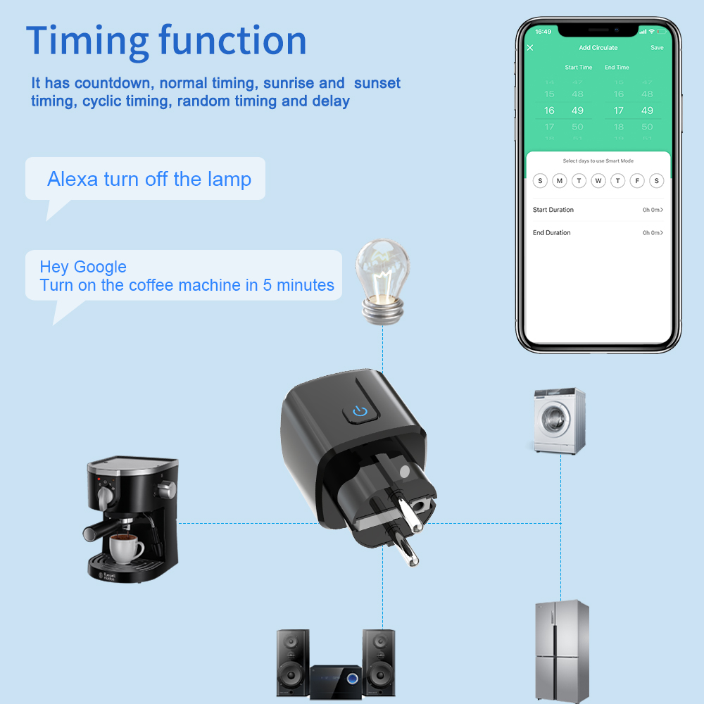Tuya Smart Socket WiFi Remote  - Smart Wall Socket recension och pris
