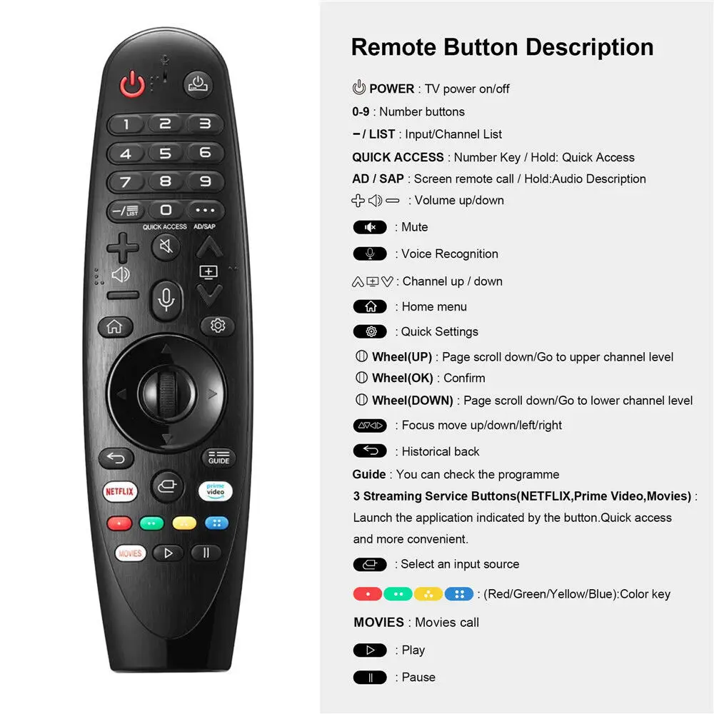 1pc Replacement Magic Remote C - Smart Home Lg recension och pris