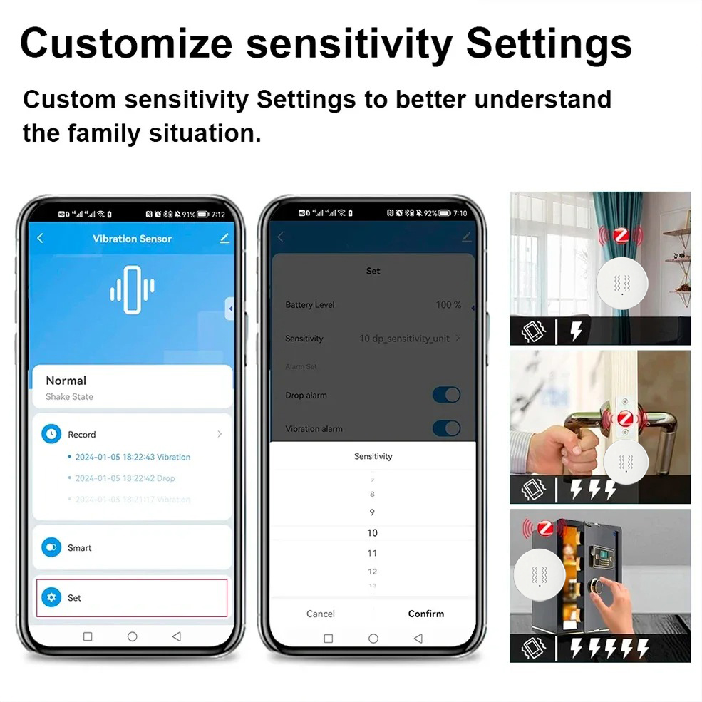 Tuya ZigBee Smart Vibration &  - Smart Home Monitoring recension och pris