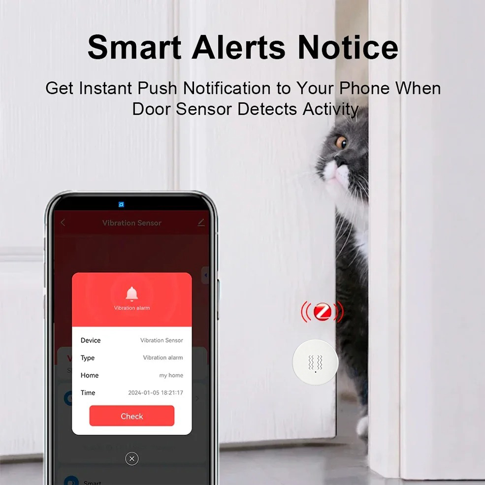 Tuya ZigBee Smart Vibration &  - Smart Home Monitoring recension och pris