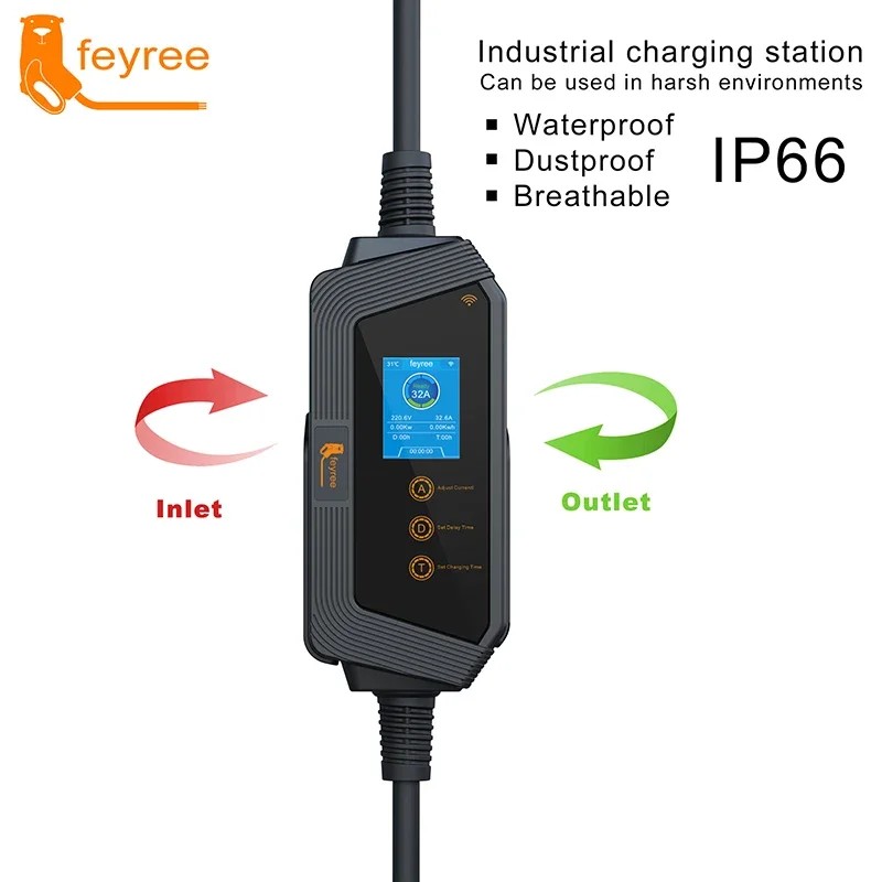 Feyree Type1 Portable EV Charg - Smart Wall Socket recension och pris