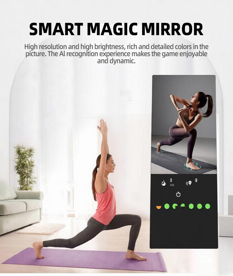 Smart A-Shape Fitness Mirror w - Smart Home Gym Mirror recension och pris