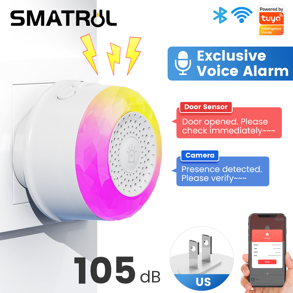 SMATRUL Tuya WiFi Sound And Li - Smart Outdoor Plug recension och pris