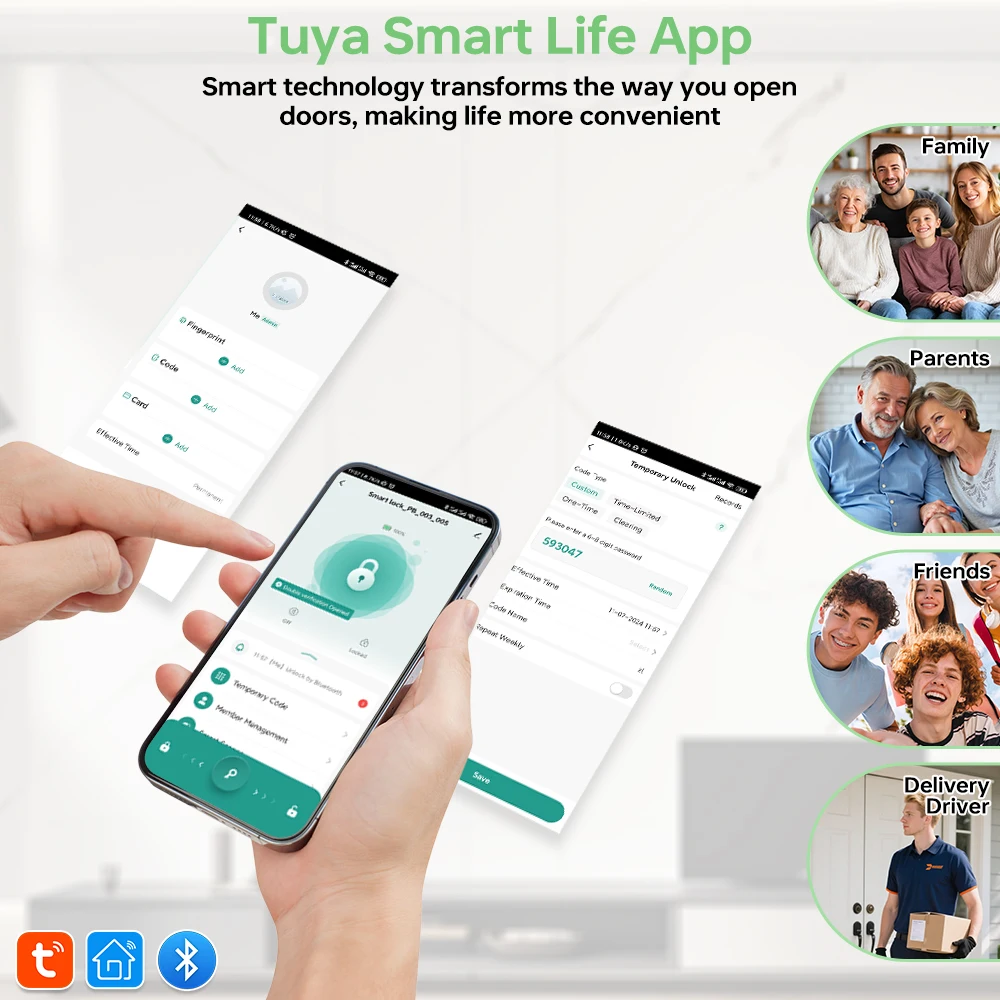 Tuya Bluetooth Smart Fingerpri - Smart Home Door Lock recension och pris