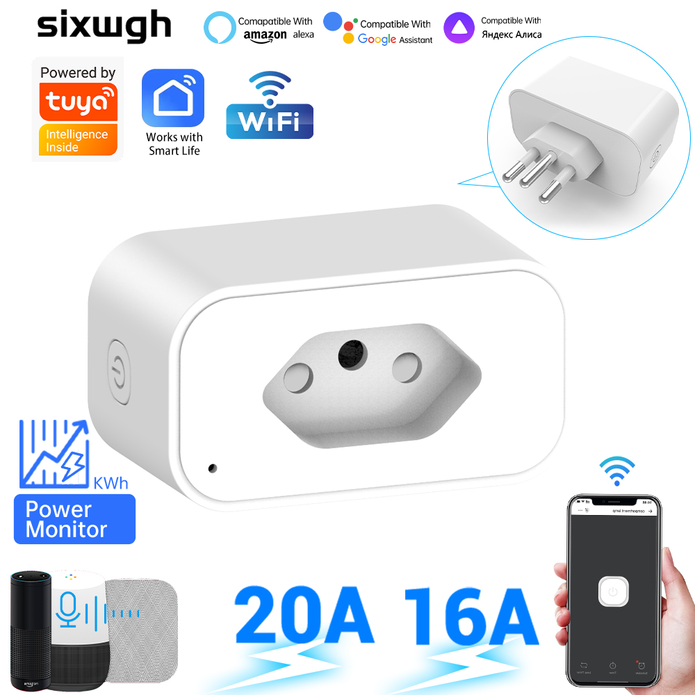 Tuya WiFi Smart Socket Brazil  - Smart Wall Socket recension och pris