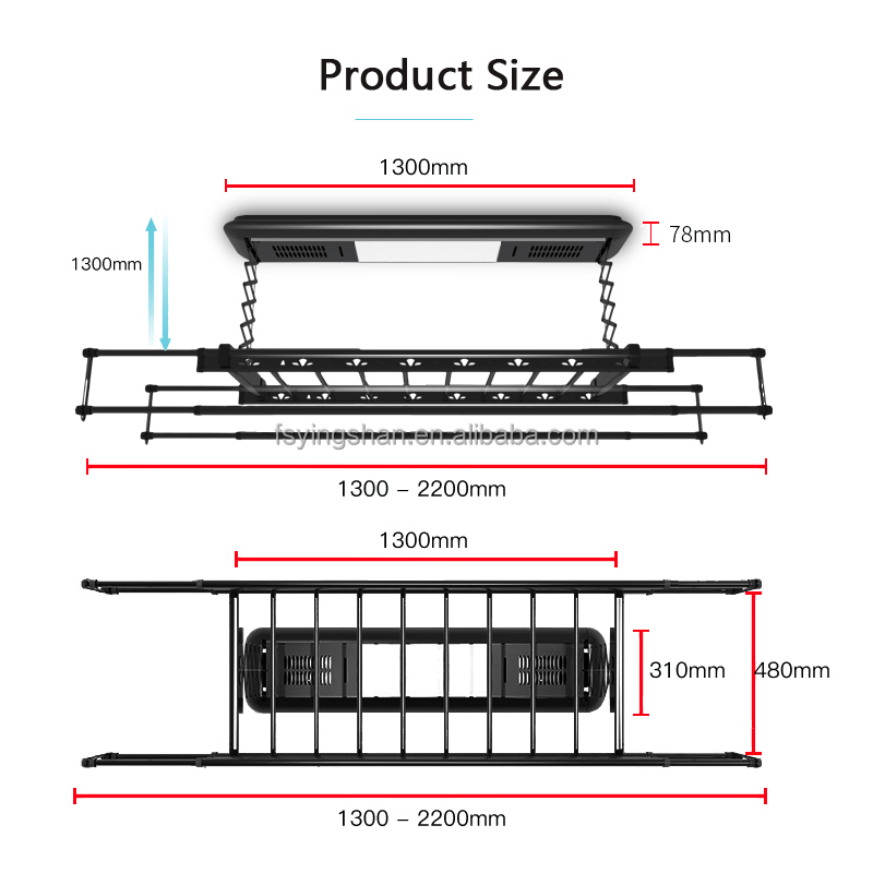 Smart Drying Rack Custom Wall  - Smart Home Laundry recension och pris