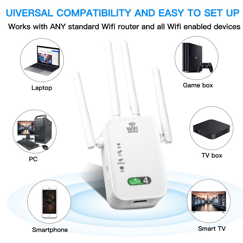 300M WIFi Repeater Wi-Fi Ampli - Smart Home Office recension och pris