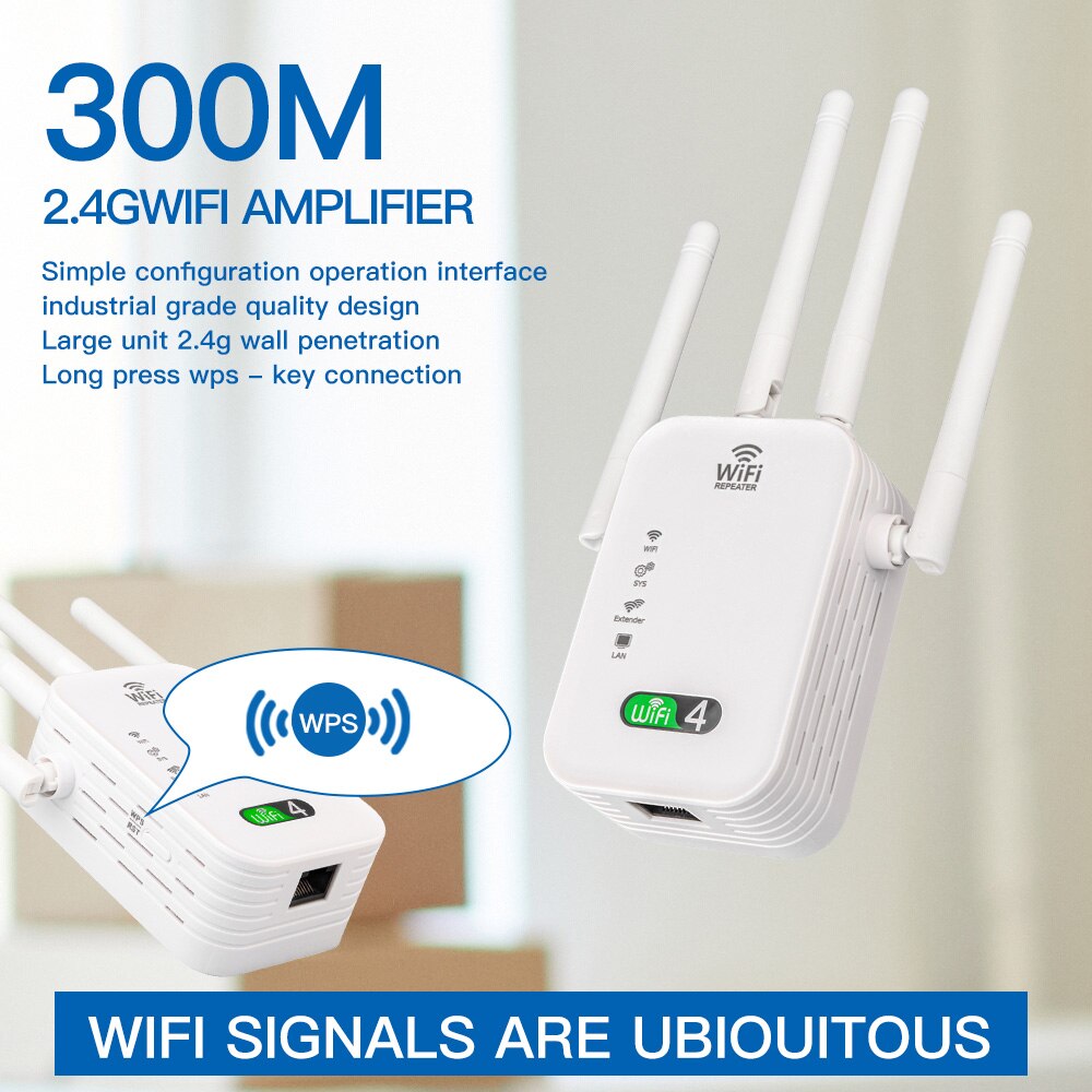 300M WIFi Repeater Wi-Fi Ampli - Smart Home Office recension och pris