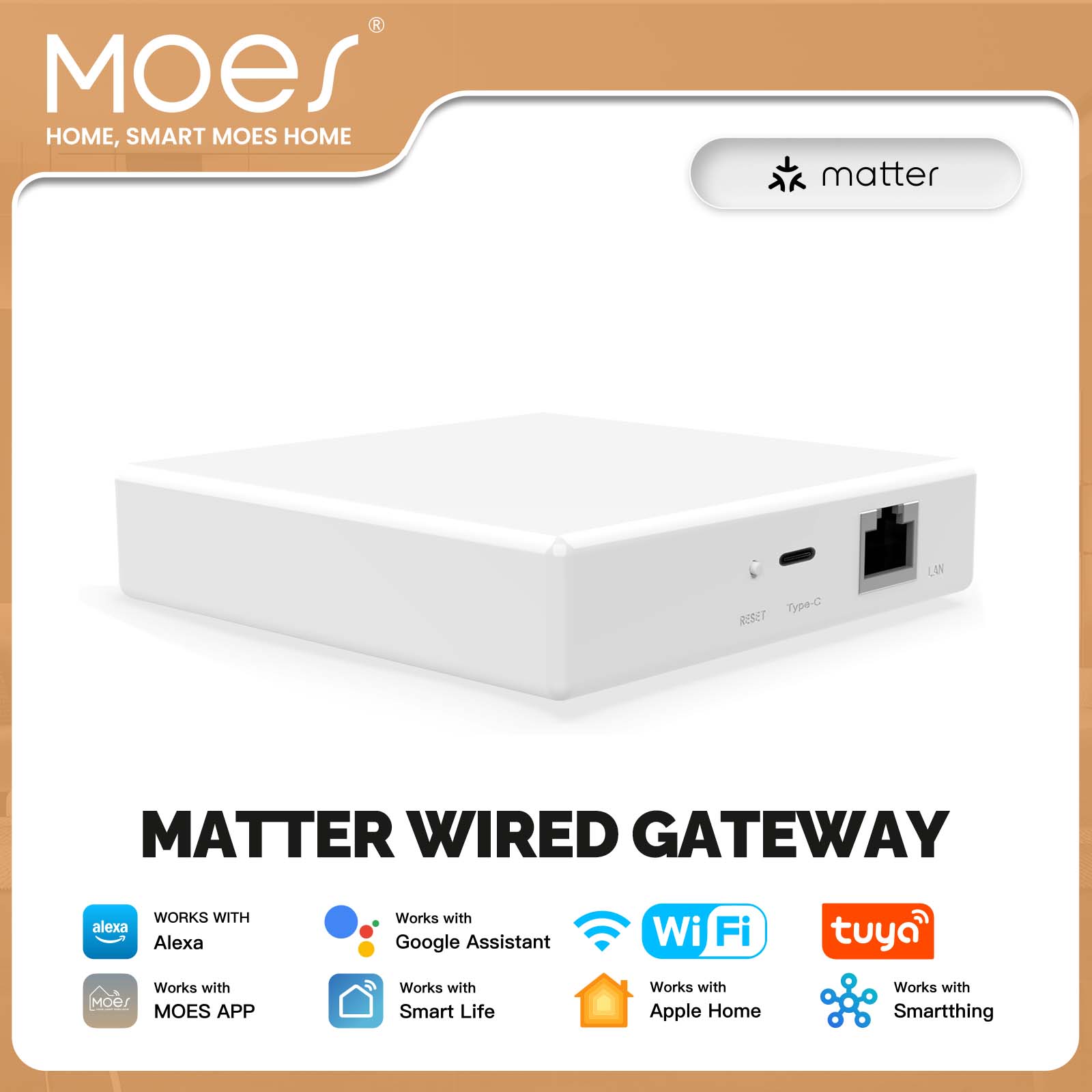 MOES Tuya ZigBee Matter Thread - Smart Home Hub Matter recension och pris