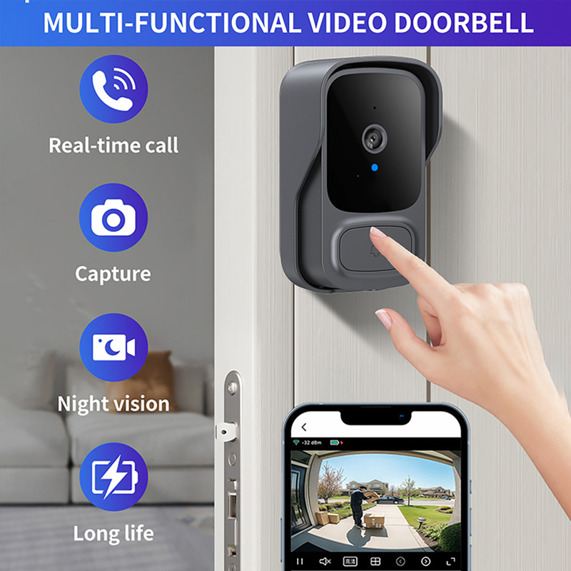Tuay Wifi Doorbell Camera With - Smart Home Video Doorbell Installation recension och pris